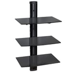 SKY BOX CD DVD MP3 PS3 Wi-Fi Universal Wall Shelf Shelves Mount Bracket black