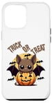 Coque pour iPhone 15 Pro Max Trick Or Treat Candy Cute Bat Halloween