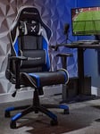 X Rocker Agility Black/Blue Junior Pc Office Gaming Chair