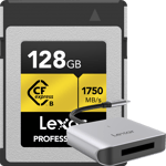 Lexar CFexpress Pro Gold R1750/W1500 128GB - incl  FOC cardreader/LRW510