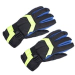 Losping Gants de snowboard imperméables pour homme Couleur contrastée Doublure en peluche