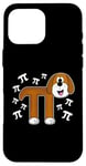 Coque pour iPhone 16 Pro Max PI Tag chien mathématicien enseignant mathématicien