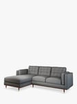 John Lewis + Swoon Lyon Grand 3 Seater LHF Chaise Sofa, Dark Leg