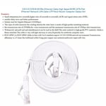 0.5M 1.5M 2M 5M 10M 15M 20M Ethernet Cable High Speed Rj45 Cat6 Flat Et For