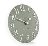 Thomas Kent Arabic Design Mantel Clock in Seagrass Green - 6" London