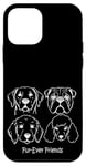 iPhone 12 mini Dog Face Breeds Fur-Ever Friends Cute Puppy Pet Lover Case