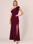 Adrianna Papell Asymmetric Mermaid Dress, Cabernet