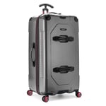 Traveler's Choice - Maxporter II - Valise Rigide en Polycarbonate avec roulettes pivotantes, Gris, 30" Trunk Luggage