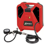 Ribimex PRCOMP1/KIT Compresseur portable 8 bar-1100 W, rouge et noir