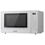 Panasonic NN-ST45KWBPQ Microwave Oven, 32 Litres, 1000W, Turntable, Easy Operation LCD, Touch Control Panel, 21 Auto Programs with Junior Menu (Puree & Porridge) LED Interior bulb, White