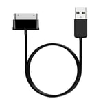 USB-laddningskabel för dataöverföring till Samsung Galaxy Tab 2 10.1 (P5100, P7500) & 7.0 Plus (T859)