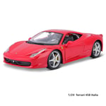 Bburago 1:24 2023 Ferrari 488 pista automalli painevalu metallimalli lasten lelu poikaystävä lahja simuloitu metalliseosautokokoelma