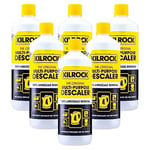 Kilrock Mega-K Multi-Purpose Descaler Multipack 6x1 Litre (72 Doses) - Limescale Descaling for Kettles, Toilets, Shower Heads & Coffee Machines - Biodegradable and Phosphate Free