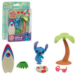 STITCH Disney, Coffret Surf, avec 1 Figurine, et Accessoires Autour du Surf, Jouets pour Enfants à partir de 3 Ans, GIOCHI PREZIOSI, TTC20