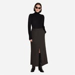 Kiko Wool Skirt - Brown