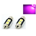 C5W Canbus 31mm Rosa Pink Led spollampor SV8.5 festoon Pink 31mm Pink 2-pack