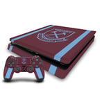 Head Case Designs Officially Licensed West Ham United FC Jersey 2020/21 Home Kit Vinyl Sticker Gaming Skin Decal Cover Compatible With Sony PlayStation 4 PS4 Slim Console and DualShock 4 Controller