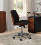 PC211 Universal Office Desk Chair in Walnut & Black by Jual