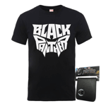 Black Panther T-Shirt & Wallet Bundle - Men's - 3XL - Black