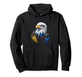 Eagle Hand painted eagle - The Bald Eagle Pullover Hoodie