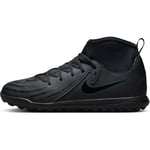 Nike Jr Phantom Luna II Club TF Soccer Shoe, Black/Black-Deep Jungle, 33.5 EU