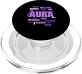 Graphique violet Max Aura Purple Color PopSockets PopGrip pour MagSafe