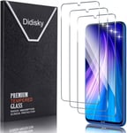 Lot De 3 Protecteur Verre Trempé Pour Xiaomi Redmi Note 8, Note 8 2021 6.3"" (Pas Pour Redmi Note 8t / Note 8 Pro), Film Protection Écran, Résistance Aux Rayures, Dureté 9h, Haute Définition