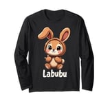 Labubu Cute Brown Bunny Monster Long Sleeve T-Shirt