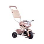 Smoby -Tricycle evolutif enfant Be Fun Confort - Rose - Canne parentale amovi...