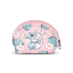 Disney Lilo and Stitch Hug-Casual Oval Coin Purse, Pink, 12 x 9 cm