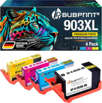 903XL Multipack de cartouches d'encre compatibles 903 XL pour HP 903 XL HP 903 XL pour cartouches HP Officejet 6950 cartouches d'encre HP Officejet Pro 6970 6960 (noir, cyan, magenta, jaune)