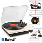 Record Player with Built-in Speakers, Bluetooth Out & Vinyl to MP3 USB - RP113C