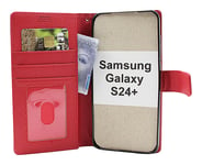 New Standcase Wallet Samsung Galaxy S24 Plus 5G (SM-S926B/DS) (Röd)