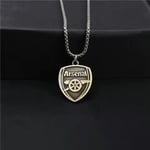 Arsenal FC Vapenhalsband och Hänge, One Size, Silver, Officiellt Lagsmycke