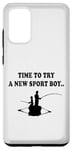 Coque pour Galaxy S20+ Il est temps d'essayer un nouveau sport père et fils partenaire de pêche garçon