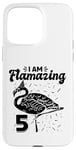 Coque pour iPhone 15 Pro Max I am Flamazing Fête d'anniversaire Flamant rose 5 ans