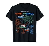 Jurassic World: Camp Cretaceous Guide To Dinos Line Art T-Shirt