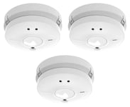 3 x FireAngel SW1-PF-T Mains Powered Optical Smoke Alarms with 9V Backup Battery