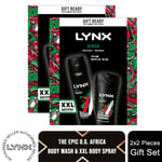 Lynx THE EPIC O.G. Africa Bodyspray XXL & Bodywash 2 Pieces Gift Set For Him