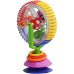 Baby Ferris Wheel - Baby Rotating Rattle med sugkopp Tidig utveckling Rattle Toy Ferris Wheel Form Hög stol Handhållen leksak