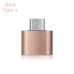 Adaptateur USB Type-C vers USB 3.0,câble OTG Thunderbolt 3 pour Xiaomi Macbook pro Air Samsung S10 S9 - Type 2Pcs Gold