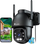 3G/4G Lte Camera De Surveillance Exterieure Avec Carte Sim,360°Ptz Ip Camera 4G Detection Humaine Suivi Auto Vision Nocturne Couleur 30M Audio Bidirectionnel Ip66