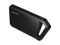 Lexar Professional Sl600 - Ssd - 1 Tb - Ekstern (Bærbar) - Usb 3.2 Gen 2X2 (Usb-C Kontakt) - 256-Bit Aes - Grafittgrå