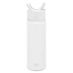 Simple Modern Gourde Enfant Isotherme avec Paille | Gourde Sport Adulte en Acier Inoxydable | Summit | 530ml | Winter White