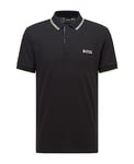 BOSS Hugo Men's Paddy Pro Short Sleeve Polo Shirt, Black, XXL