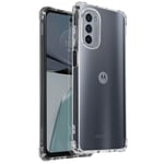 Case for Motorola Moto G62 5G Silicone Gel Reinforced Corners Transparent