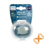 Philips AVENT Ultra Air Silicone Tétine Nuit 6-18 Mois Glows En Foncé