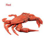 Ny Barnleksak Realistisk Krabba Pvc Solid Ocean Sea Animal Figur Modell Barn Present db Red