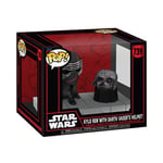 Figurine Funko Pop Deluxe Darkside Kylo Ren avec casque de Dark Vador