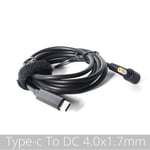 1.5m 4.0x1.7 yellow Câble de chargement USB type-c PD, adaptateur d'alimentation, convertisseur vers prise mâle 14, pour Lenovo Asus Hp, chargeur d'ordinateur portable